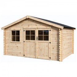 Casetta di legno Torcal. 34 mm, 400 x 300 cm. 11,86 m²