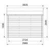Casetta Valodeal Impregnata. 34mm, 3 x 3 m, 8.88m²
