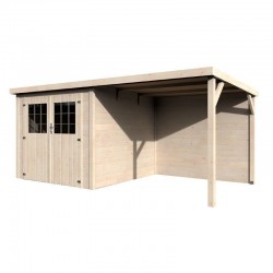 Casetta di legno Paradis 19 mm, 465 x 235 cm, 10.96 m²